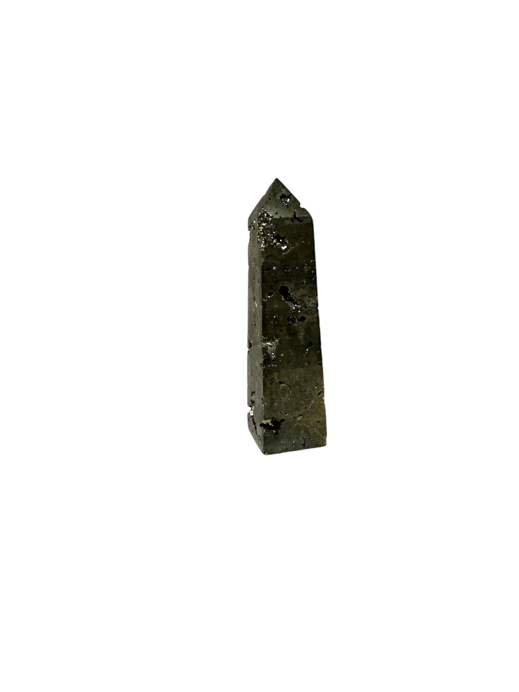 Druzy Pyrite Obelisk Crystal